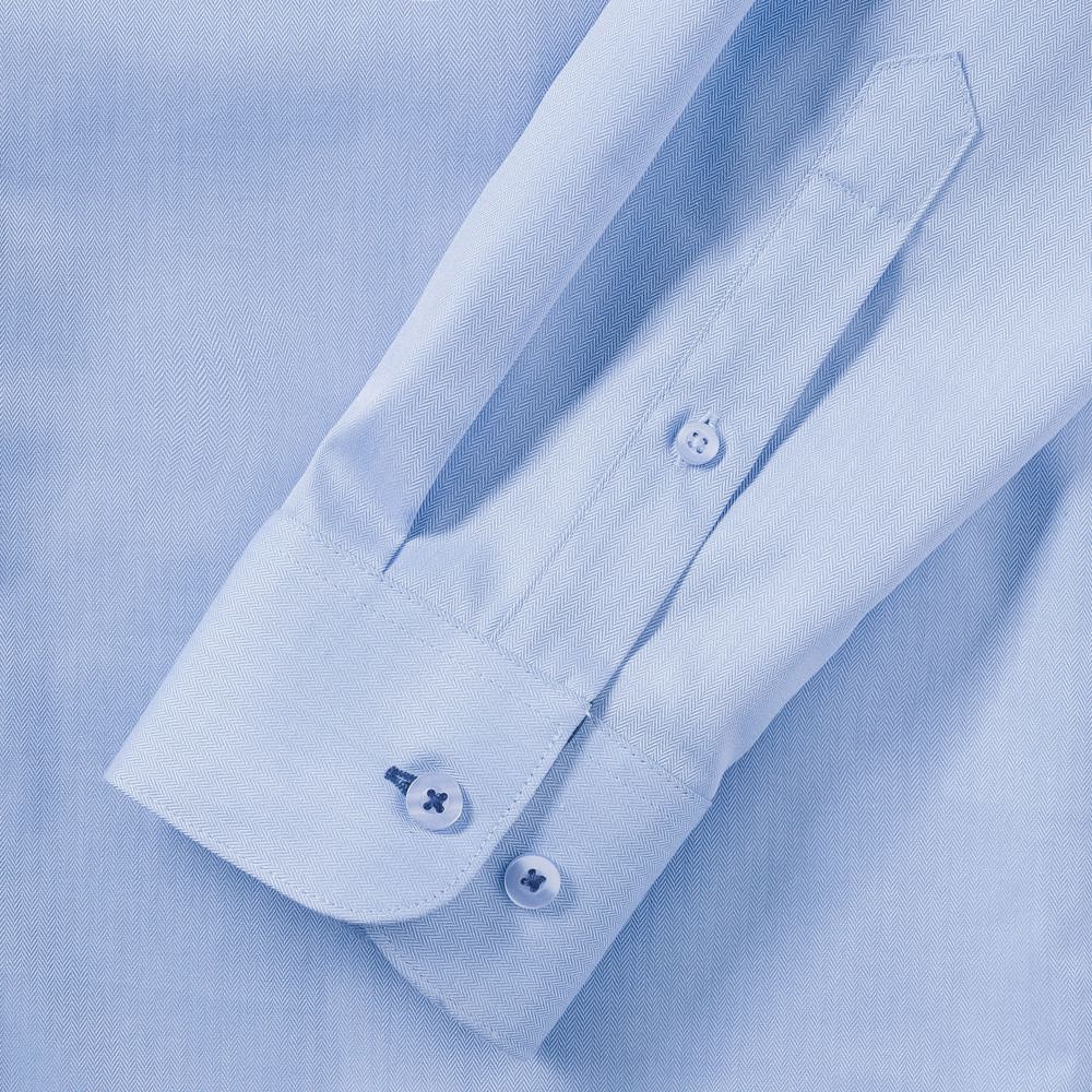 RU964M - Herringbone overhemd met lange mouwen