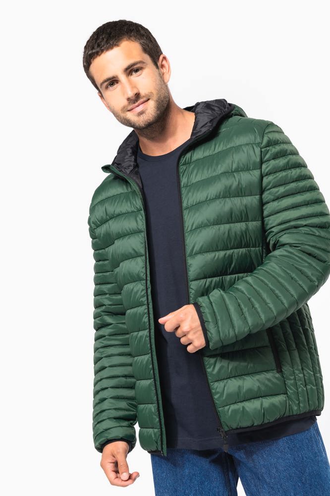 K6110 - Men's lightweight hooded padded jacket