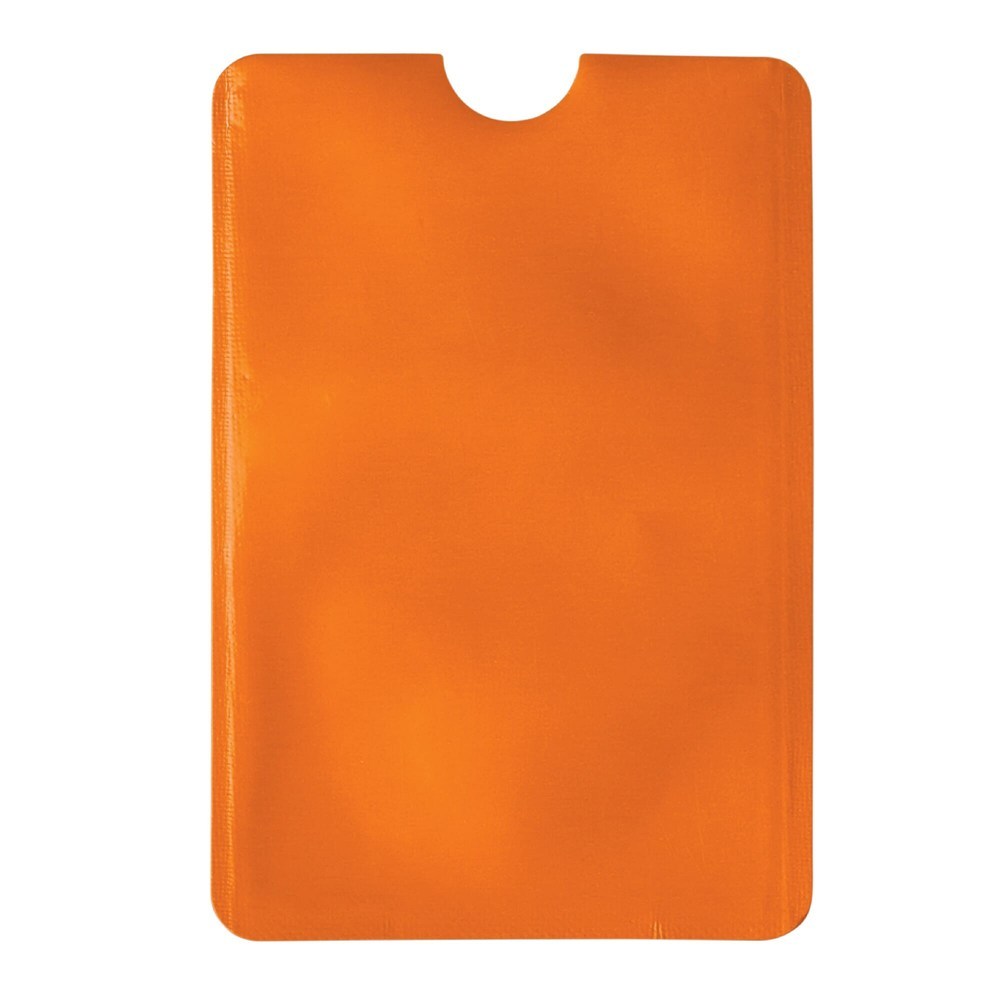 Kaarthouder soft anti-skimming - oranje
