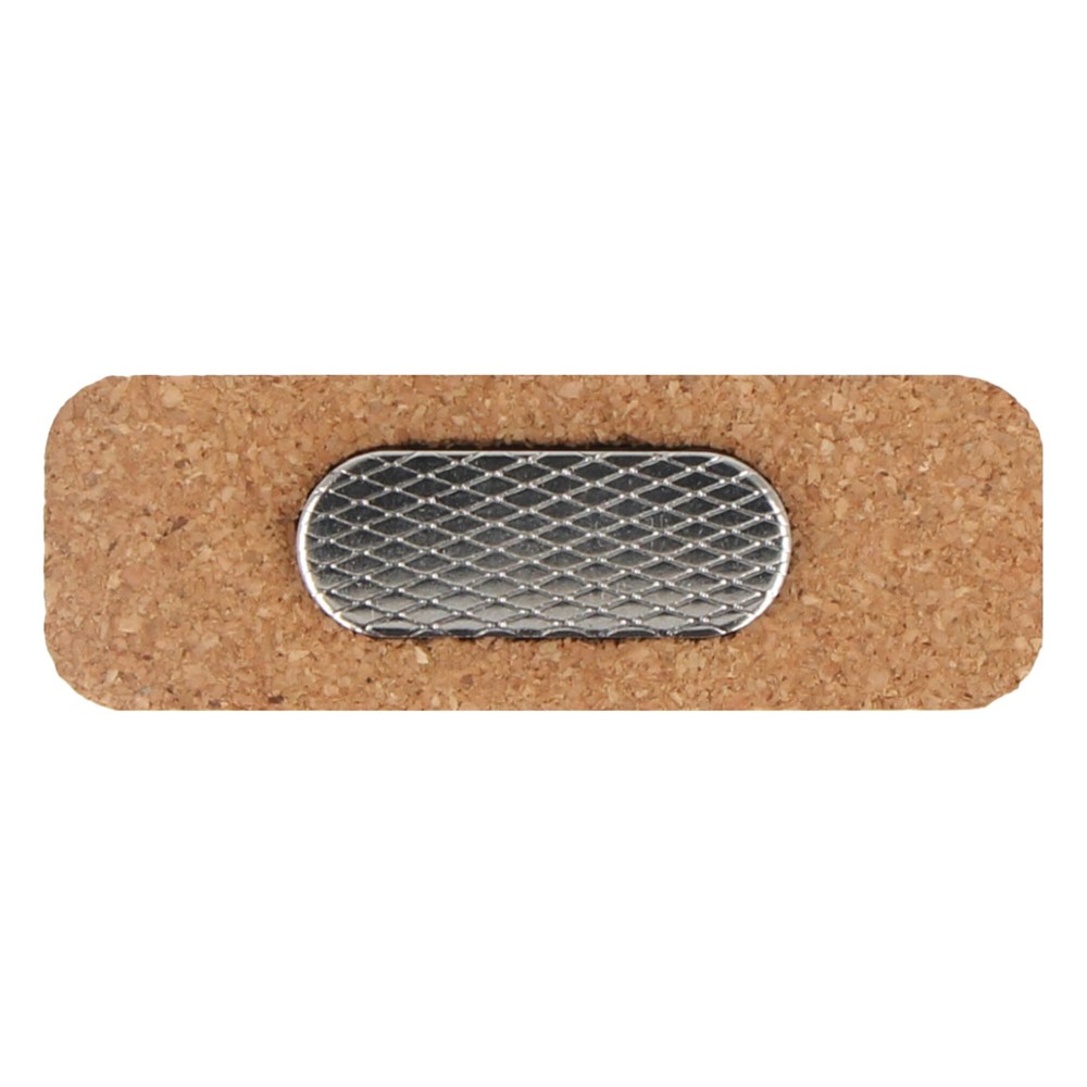 Naambadge van kurk met magneet