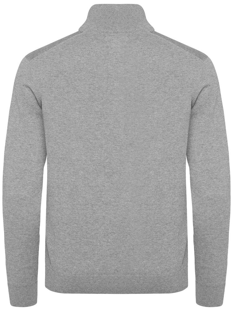 Cutter & Buck - Oakville Half Zip Sweater Heren Grijs Mélange M Cutter & Buck - Oakville Half Zip Sweater Heren Grijs Mélange M