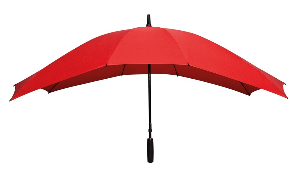 Falcone - Duo paraplu - Handopening - Windproof -  148 cm - Rood