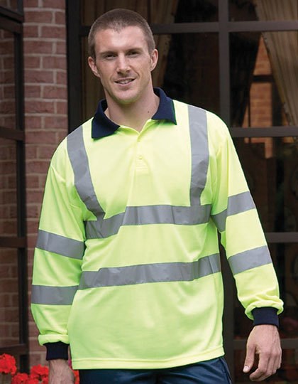 YOKO - Hi-Vis Long Sleeve Polo