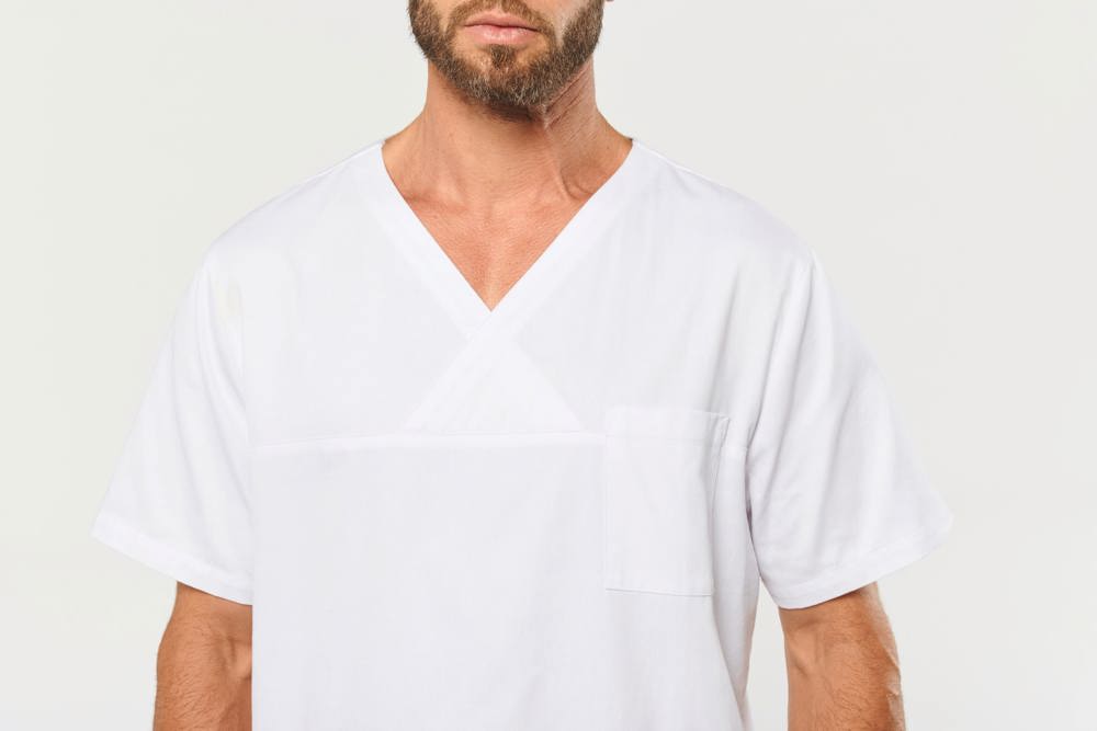 WK504 - Katoenen unisex tuniek met korte mouwen