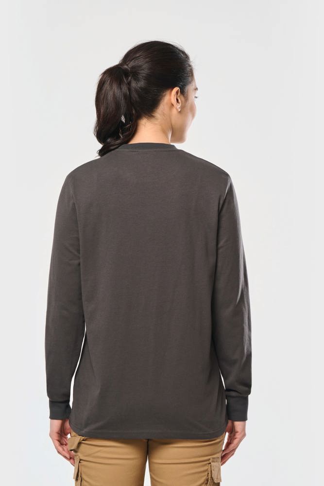 WK303CX - Ecologisch uniseks T-shirt met lange mouwen