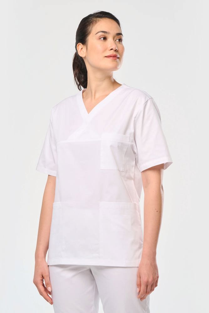 WK504 - Katoenen unisex tuniek met korte mouwen