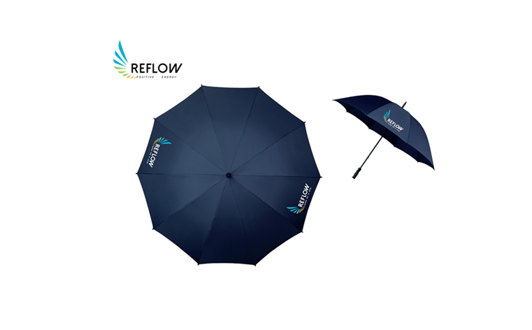 Paraplu met logo full colour